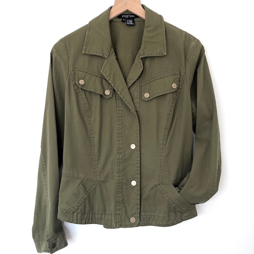 ETCETERA Olive Green Utility Field Jacket